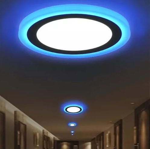 Foco Led Bicolor Sobrepuesto 12 W