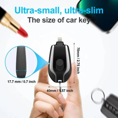 Llavero Cargador Power Bank De Bolsillo